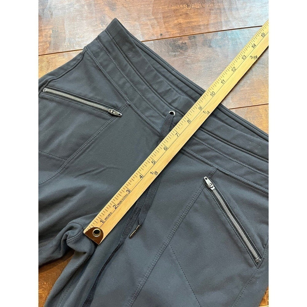 Athleta Active Casaul Slouchy Stretch Straight Leg Zipper Wasit Tie Pants Size S - Picture 5 of 8